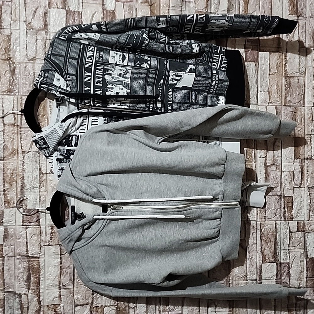 Forever 21 Set Of Two Full Zip Hoodie